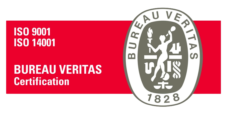 ISO 9001 e ISO 14001 — Certificación Bureau Veritas